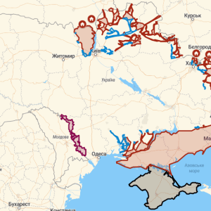 Карта боевых действий в Украине на 01.04.2022